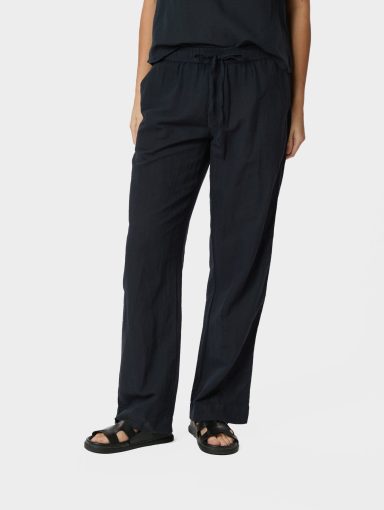 Neo Noir Sonar Linen Pants Navy