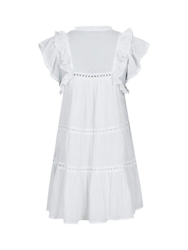 Neo Noir Jamma Voile Dress White - Bilde 7