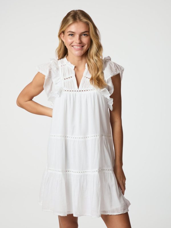 Neo Noir Jamma Voile Dress White - Bilde 4