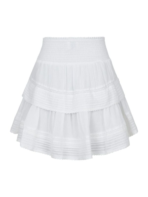 Neo Noir Kenia S Voile Skirt White