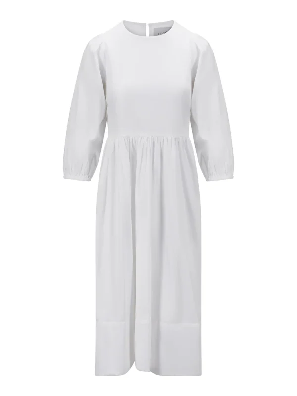 Ella & il Fie Cotten Dress White