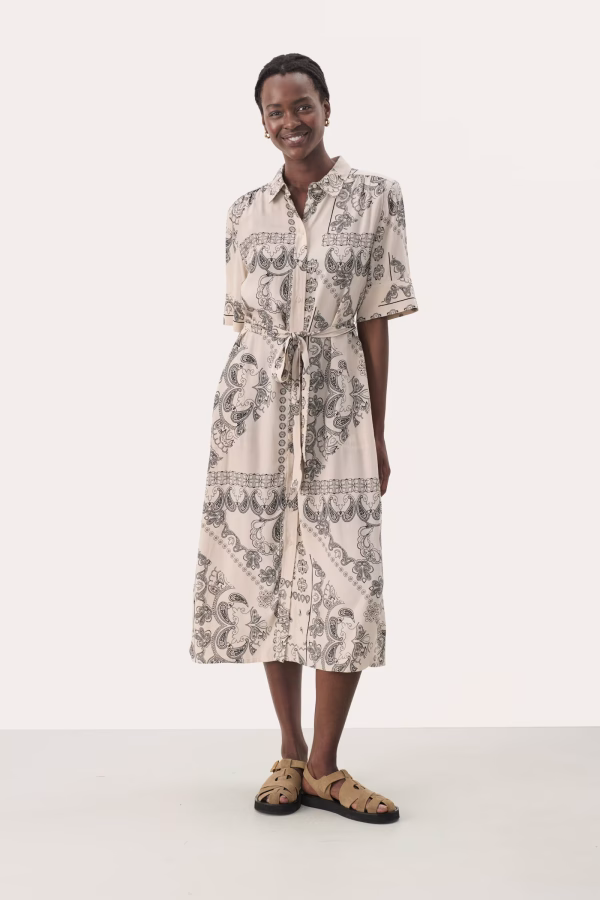 Part Two Melucan Dress French Oak Grap