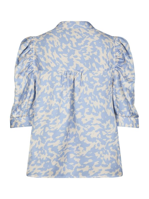 Neo Noir Roella graphic Fade Blouse Light Blue - Bilde 3