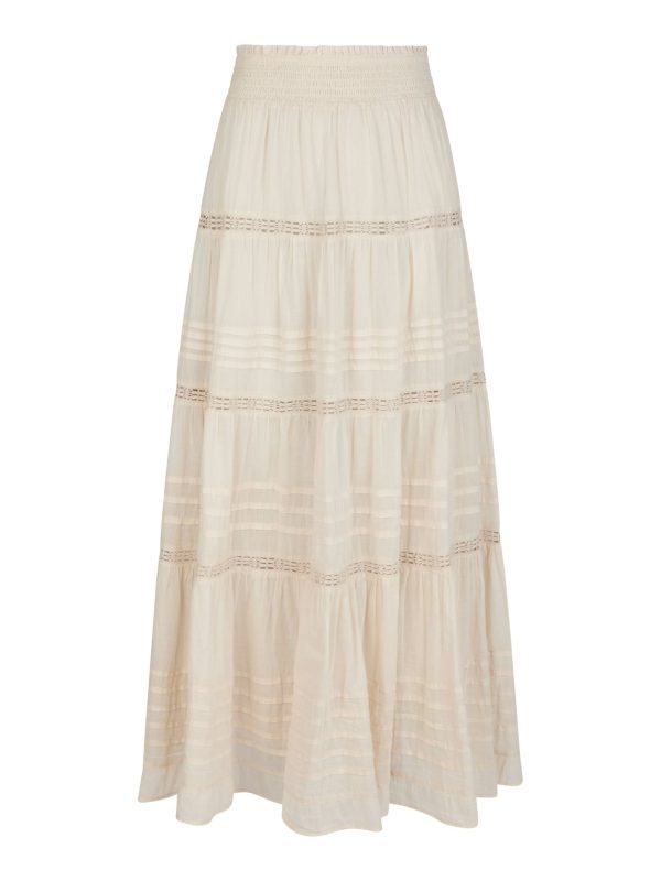 Neo Noir Felicia S Voile Skirt Ivory - Bilde 3