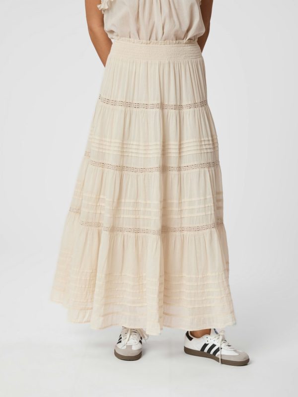 Neo Noir Felicia S Voile Skirt Ivory - Bilde 2
