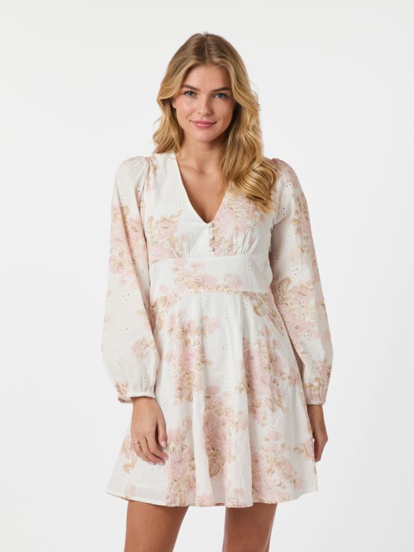 Neo Noir Milly Emb Rose Dress  Dusty Rose