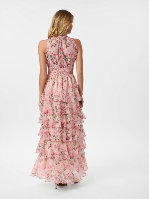 Neo Noir Marli Flower Chiffon Dress  Rose - Bilde 6
