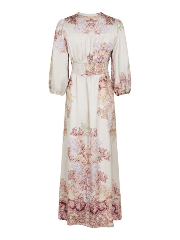 Neo Noir Stellar Artist Paisley Dress Ivory - Bilde 5