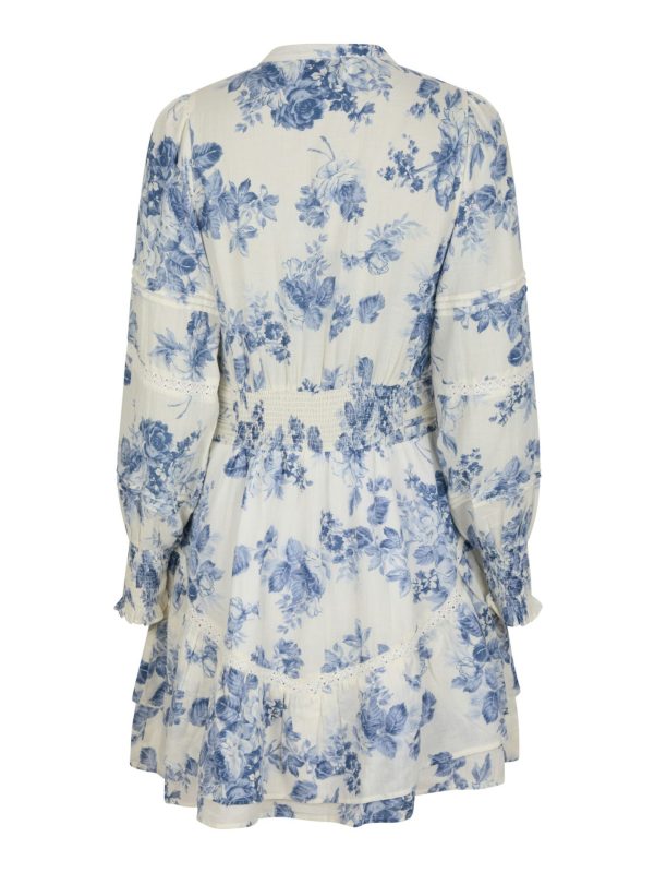 Neo Noir Roberta Flower Flow Dress Light Blue - Bilde 4