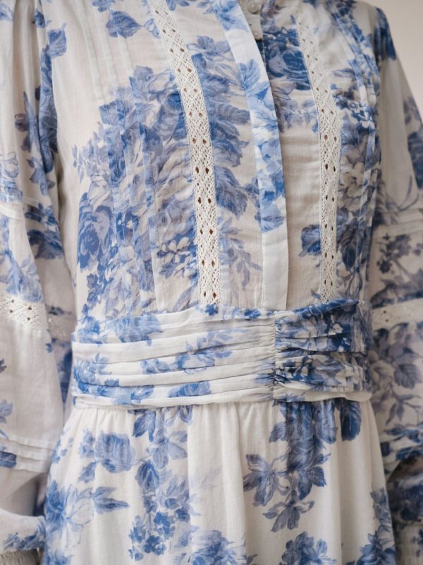 Neo Noir Roberta Flower Flow Dress Light Blue - Bilde 2