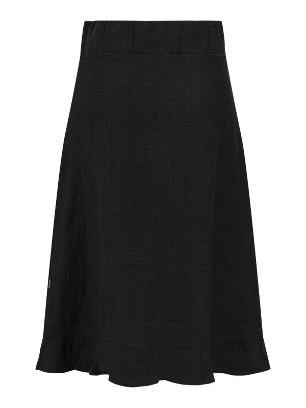 Ella & il Franca Linen Skirt Black