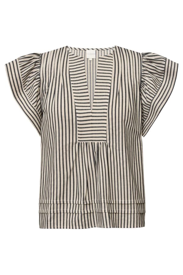 Gossia MinkaGO Jo Blouse Creme Black Stripes