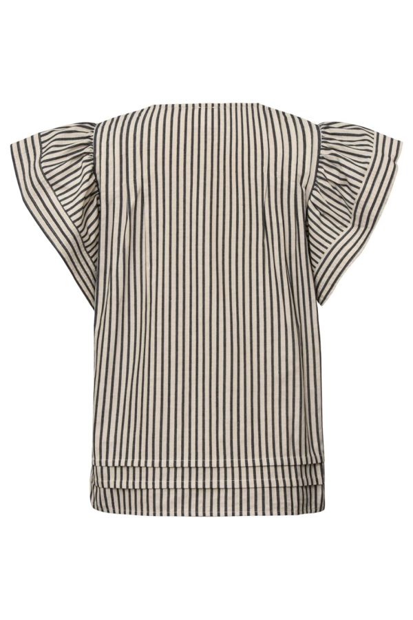 Gossia MinkaGO Jo Blouse Creme Black Stripes - Bilde 2