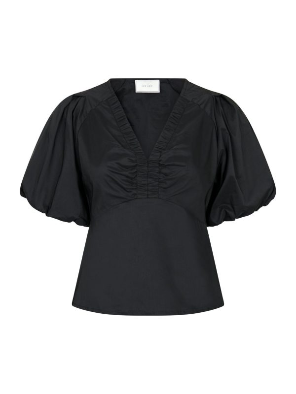 Neo Noir Irina Poplin Blouse Black - Bilde 3
