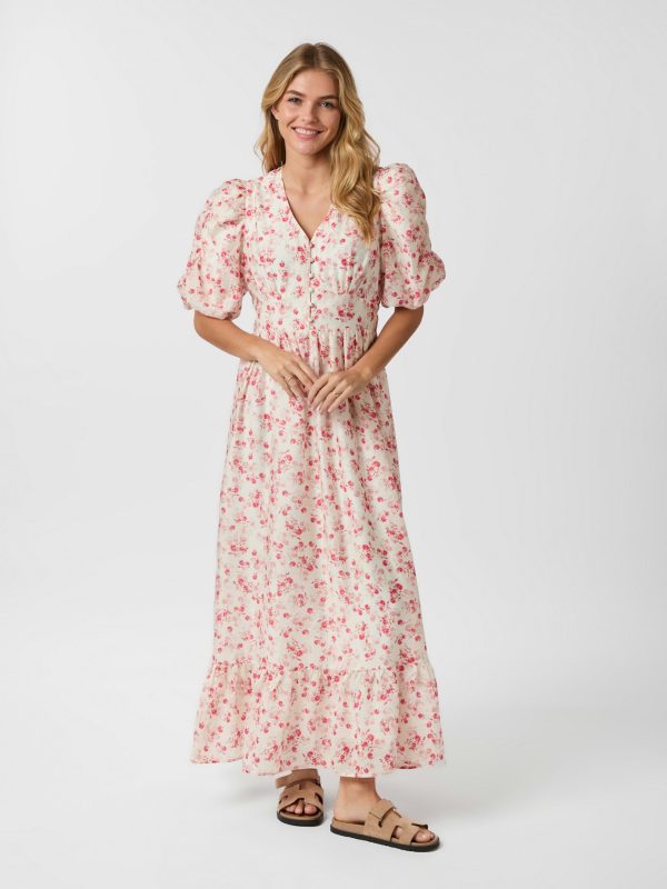 Neo Noir Rilana Pretty Flower Dress Red