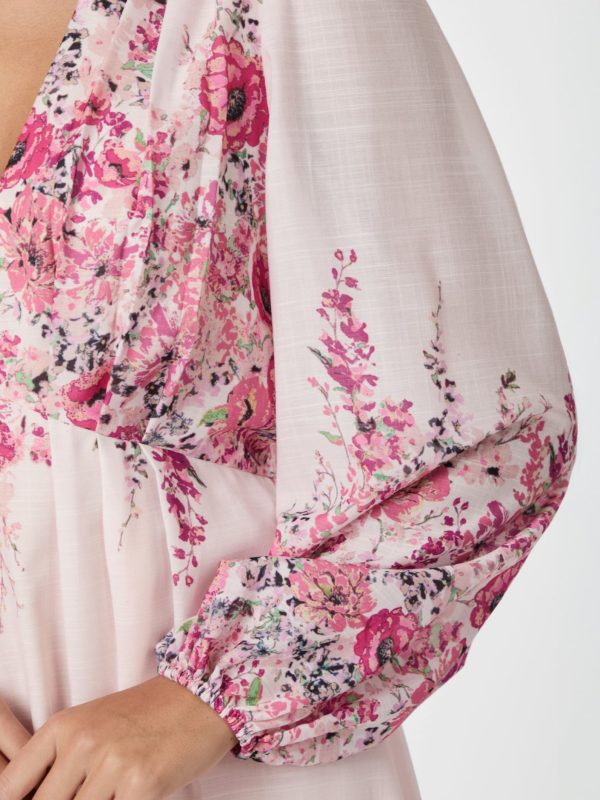 Neo Noir Silfi Flower Print Dress Rose - Bilde 4