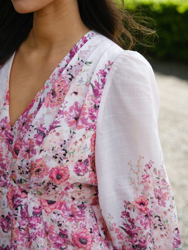 Neo Noir Fie Flower Print Blouse Rose - Bilde 3