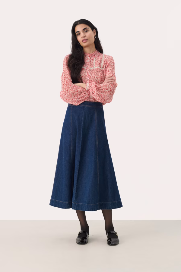 Part Two PetrinaPW Skirt Dark Vintage Denim - Bilde 3