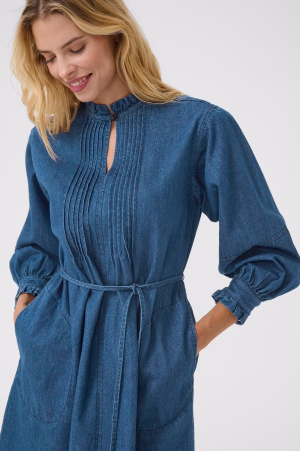 Part Two SarinePW Dress Medium Dark Blue Denim - Bilde 4