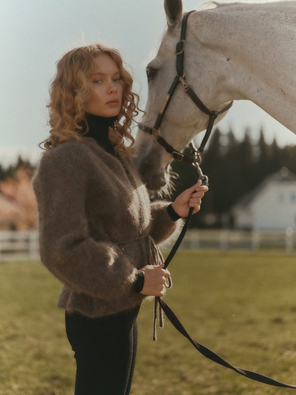 Ella & il Fredrikke Chunky Cardigan Brown