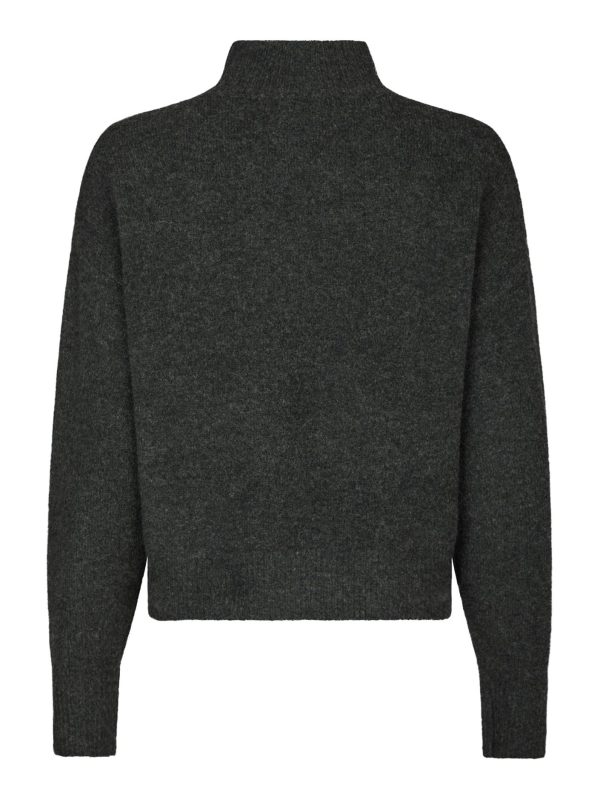 Neo Noir Paulina Fluffy Knit Blouse Antracit - Bilde 2