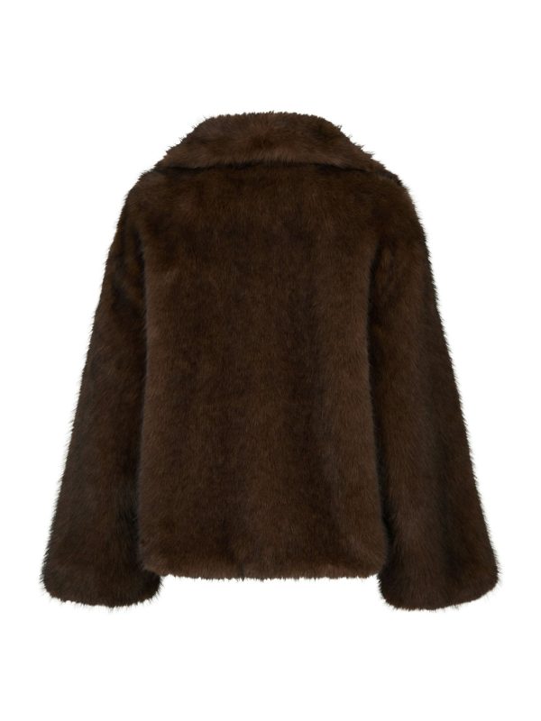 Neo Noir Stephanie Faux fur Jacket Brown - Bilde 3