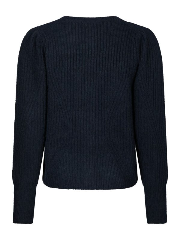 Neo Noir Puli Knit Cardigan Navy - Bilde 4