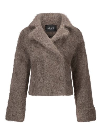 Ella & il Fenny Chunky Cardigan Brown