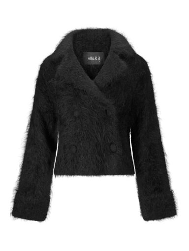 Ella & il Fenny Chunky Cardigan Black