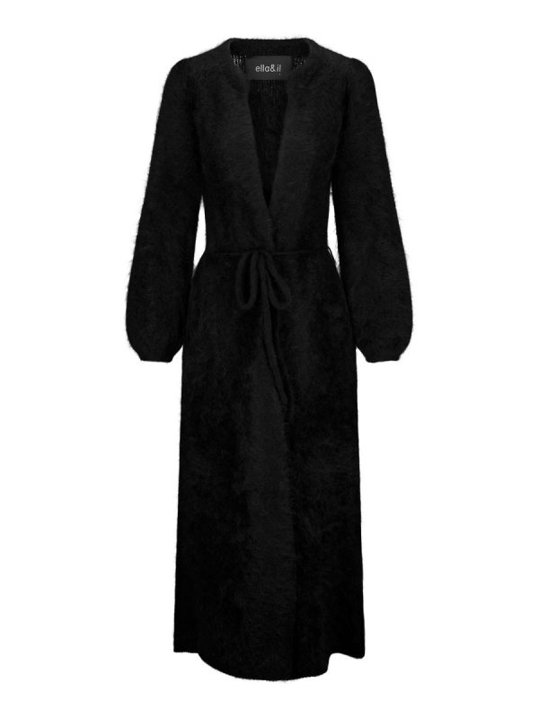 Ella & il Olivia Chunky Cardigan Black