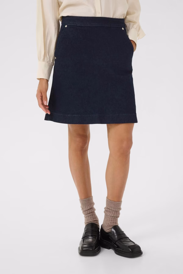 Part Two SaigePW Skirt Washed Black Denim