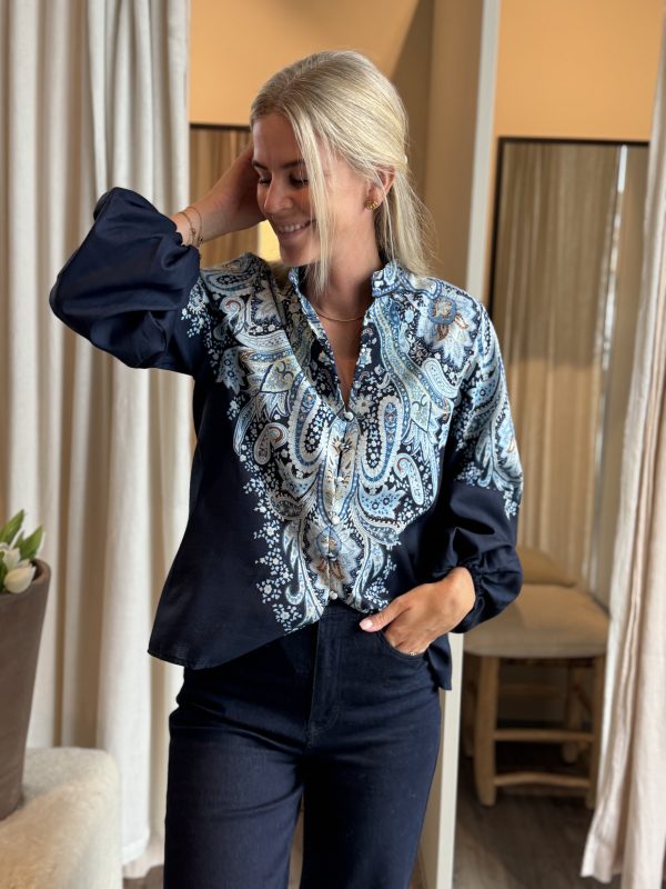 FRIME Blouse Navy 3167 - Bilde 2