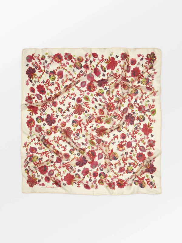 Beck Søndergaard Bromflora Tabby Sia Silk Scarf Birch White - Bilde 2