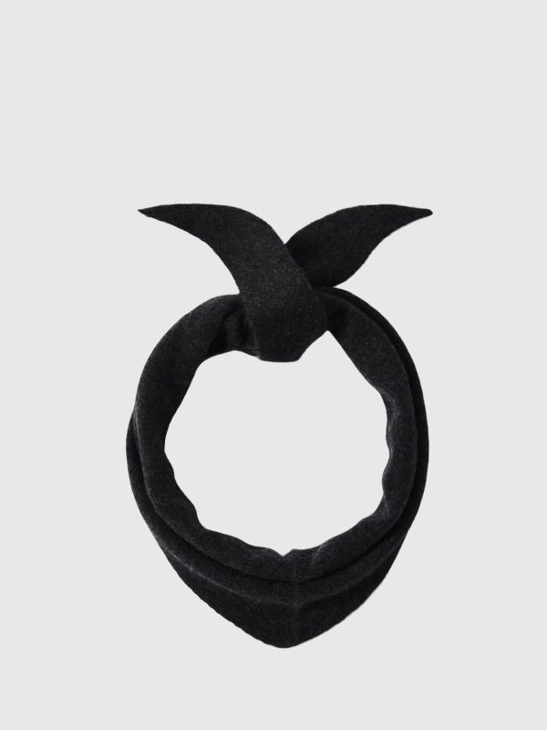 Selected Femme Maria Narrow Cashmere Scarf Black