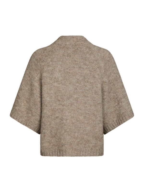 Neo Noir Benuta Fluffy Knit Cardigan Beige Melange - Bilde 3