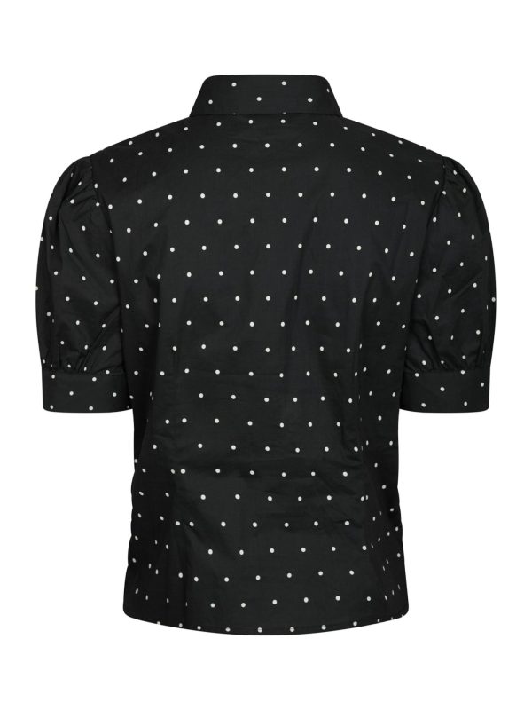 Neo Noir Frannie Dot Shirt Black - Bilde 5