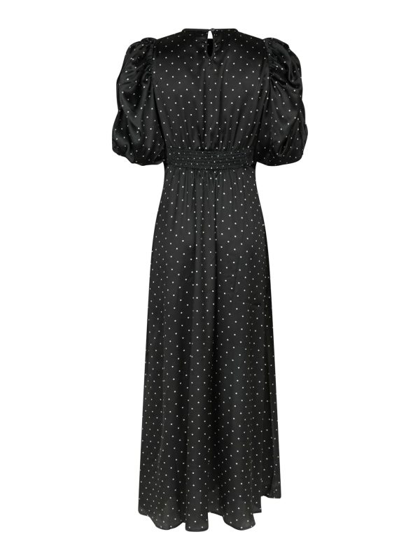 Neo Noir Kikka Dot Dress Black - Bilde 5