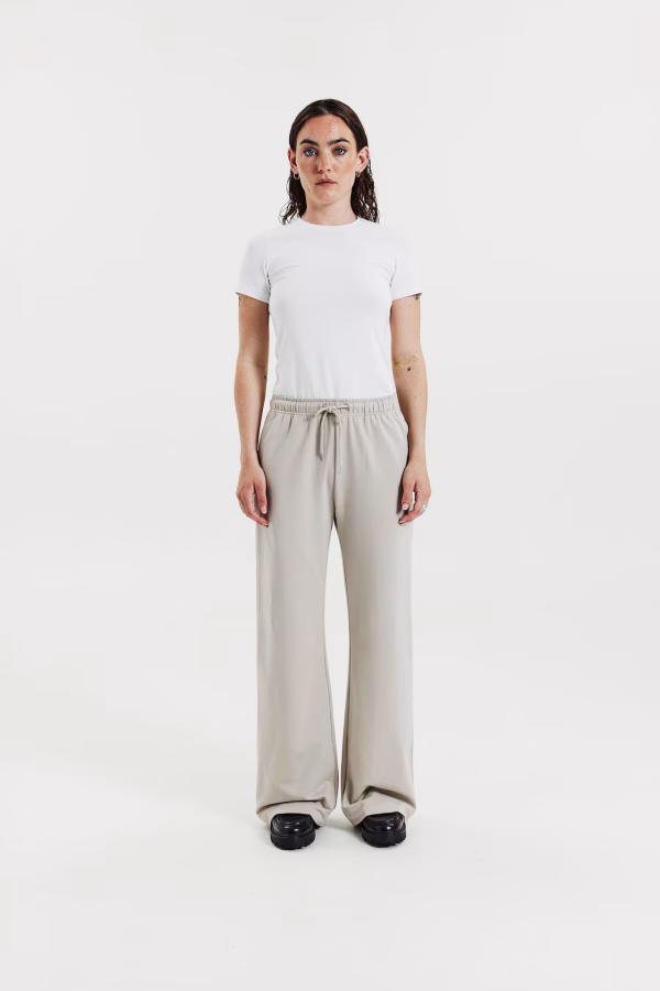 Bread&Boxers Wide Leg Lounge Pant -Greige - Bilde 2