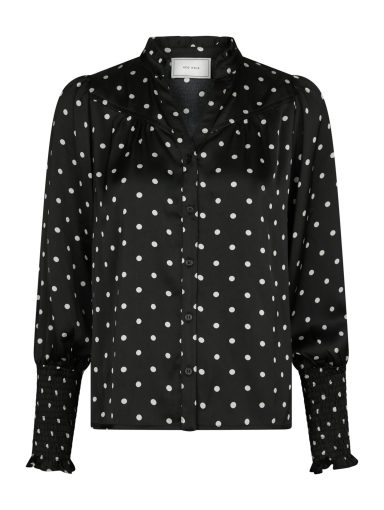 Neo Noir Camisa Dot Blouse Black
