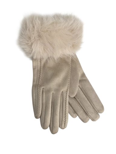 Noma Hansker fuskepels Beige