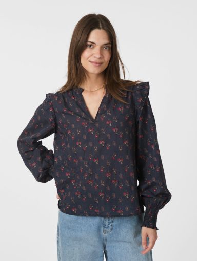 Neo Noir Filja Print Blouse