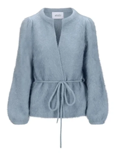 Ella & il Fredrikke Chunky Cardigan - Denim Blue
