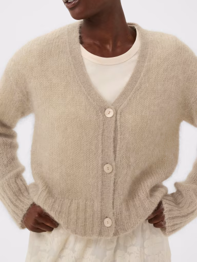 Part Two ZendayaPW Cardigan Light Camel Melange