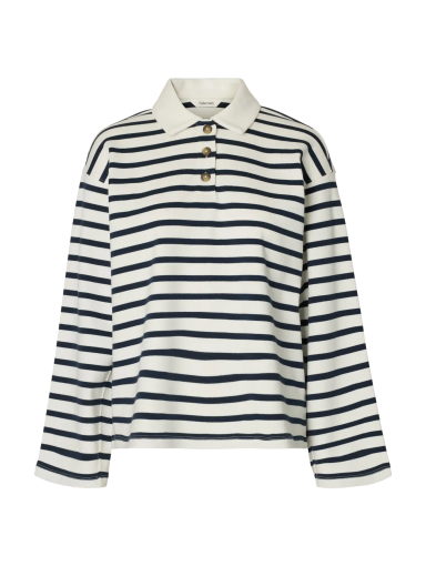 Selected SLFWADA Stripe collar top