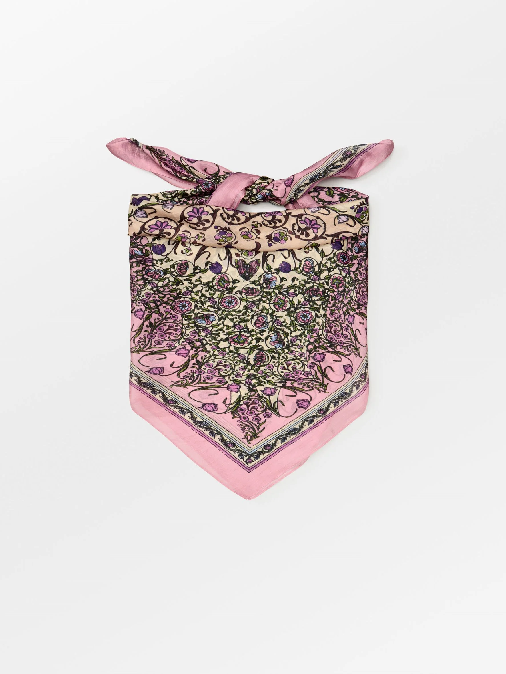BeckSøndergaard Gardenparty Taby Sia Scarf - Peony Pink