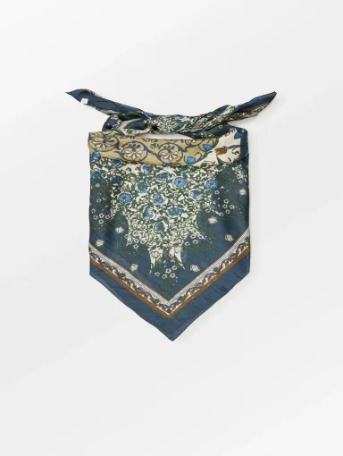 BeckSøndergaard Gardenparty Taby Sia Scarf - Mediteal Green