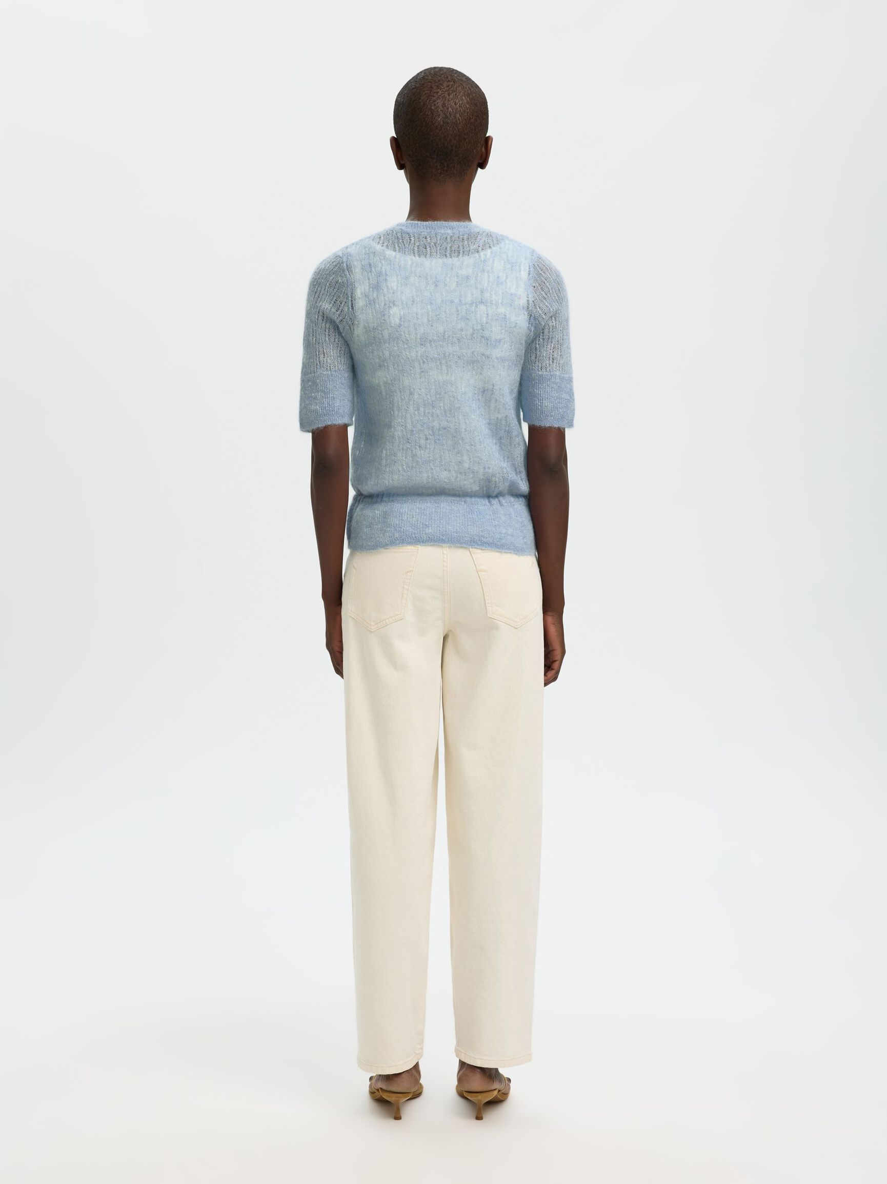 Selected SLFMayer 2/4 Knit O-Neck - Bilde 2