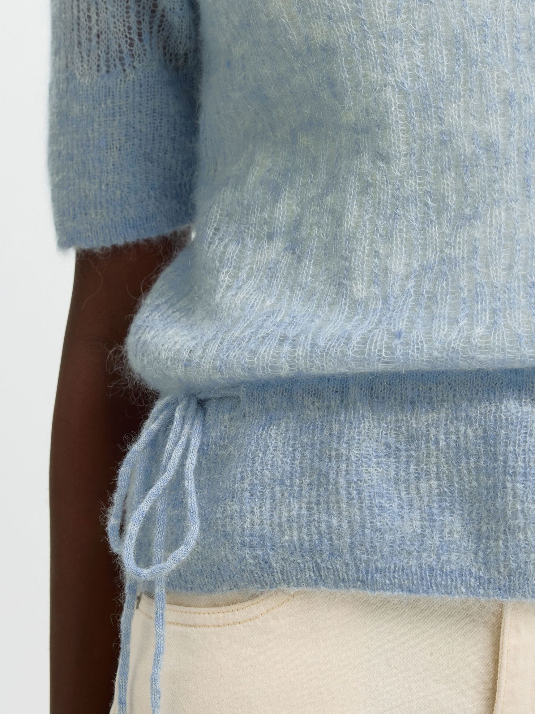 Selected SLFMayer 2/4 Knit O-Neck - Bilde 3