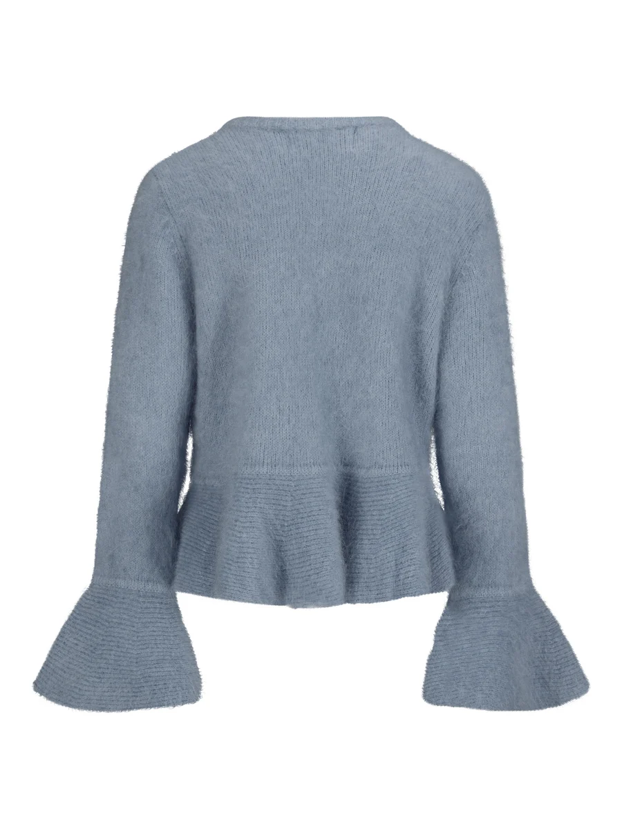 Ella & il Maren Chunky Cardigan Denim Blue - Bilde 2