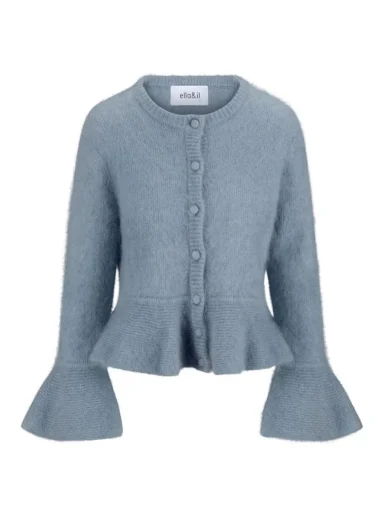 Ella & il Maren Chunky Cardigan Denim Blue